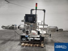 NJM-CLI #326VLRDBP, Wrap Around Labeler, Stainless Steel, label printer, label feeder and waste web rewinder