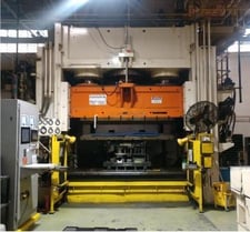 1200 Ton, Pacific #HPC-1200-SS, hydraulic press, 18" stroke, 58" daylight, 36" x 124" bed, 1999
