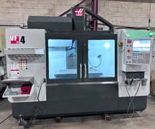 Haas #VF-4, CNC vertical machining center, 50" X, 20" Y, 25" Z, 8000 RPM, CT40, sidemount toolchanger, WIPS