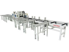 20" Cam-Wood #PIO-4S-500-2CX, Infeed & Outfeed Planer Transfer Line, 20' L conveyor, 6000 lb. capacity, 70