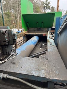 IPS #TR-1388-100, 2-Ram Horizontal Baler, 13" Main & 9" Eject cylinders, 96" x 72" feed opening, 100 HP