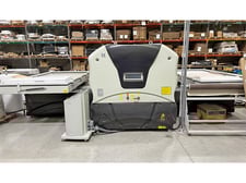Ribex #Robo, Vacuum Membrane Press w/Twin Table, 107.5" x 49.2" x 3.5" thick usable Table area, 100 m3/hr.