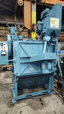 6 cu.ft. Wheelabrator #Delta-Line-170, tumblast, integrated collector, 5 HP