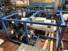 Dive compressor skid, Curtis Manufacturing, electric, w/integrated volumn tank, 1973