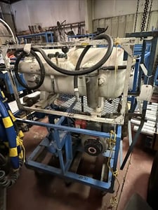 Dive compressor skid, diesel, with add-on volumn tank, Yanmar engine