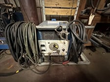200 Amps, Miller #SCP-200C, DC arc welder with Millermatic S-52E wire feeder cart