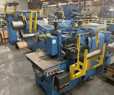 18" x 2.875" Ruesch, slitting line, 4000 lb, 60" outside dimension, 16"-20" ID