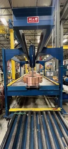 6000 lb. K & S Banding Line Stacker, 60" OD