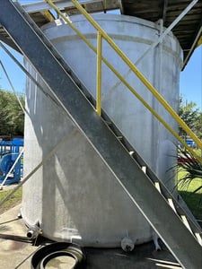 Fiberglass dive tank, 10' diameter, 12' tall