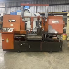 22" x 20-1/2" Cosen #C-520NC-SNC, automatic dual column horizontal band saw, 2-7/64" x 250" x 1/16" blade