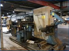 15.75" AKV, plug-in pull thru slitting line, uncoiler, slitting head, scrap winder, recoiler