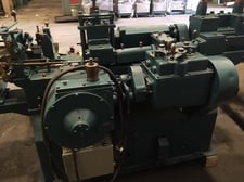 3/16" Lewis #3F, straightener & cut-off machine, 42" runout rack, 200 FPM, flying shear