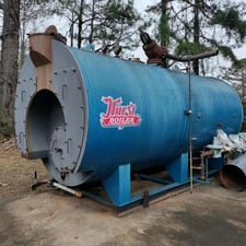300 HP Hurst #S1500-150-12, Steam Boiler Gas Fired, 150 PSI, 1995