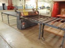 60" HMT #C62M/545, heated top roll, infeed & exit conveyors, from service, Tag #15274