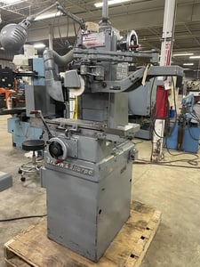 5" x 11" Brown & Sharpe #510, surface grinder, 8" x 1/2" x 1-1/4" wheel, 2860 RPM, 1 HP, 12-1/2" adj, 120 V.