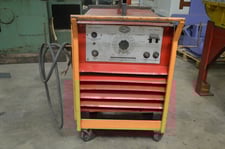 425 amps, Airco #3DDRS-24-B, stick welder w/ roll cart (no leads), 460V.