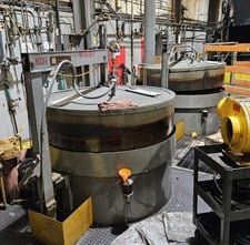 28" diameter x 36" Dee Leeds & Northrup Nitriding Pit Furnace, Elec 1200°F. (2 Avail) *Excellent