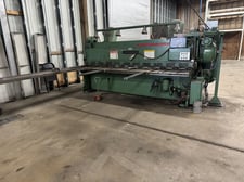 1/4" x 10' Cincinnati #1810G, mechanical shear, front operated power back gauge, 11 hold downs, 7.5 HP