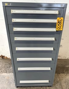 8 Drawer Vidmar, storage cabinet, 30" W x 27-3/4" D x 59" H