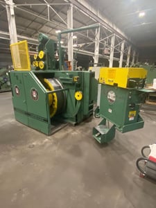 Fastener Engineers #DTVA-4050-44, inline wire drawer w/FE butt welder, .625" max wire diameter, 50' feed