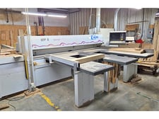 Holzma #HPP-11, front load automatic panel saw, 18" blade, 126" cutting length, 4.9" saw blade, 410 FPM