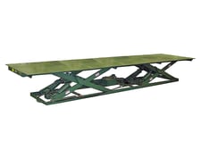 8000 lb. LHI, double tandem scissor lift, 2 HP hydraulic motor, 30" x 156" base, 48" x 216" platform, foot