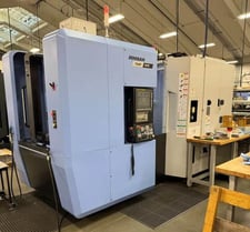 Daewoo Doosan #NHP-4000, CNC horizontal machining center, Fanuc 31iB, 22" X, 25.2" Y, 26" Z, 15000 RPM, 60