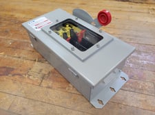 60 Amp. Eaton, DH222NDKW, Fusible Safety Disconnect Switch, 240VAC 250VDC 2P 3W Type 1
