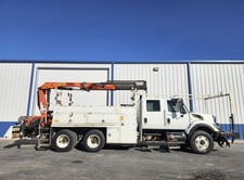 6.8 Ton, International Truck #7500-SBA-6X4, 61' 8" lift, Navistar diesel engine, Eaton 8vel transmission, 2009