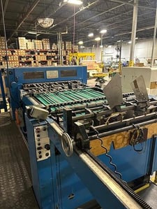 57" SHM #1400, single rotary sheeter, 55" unwind