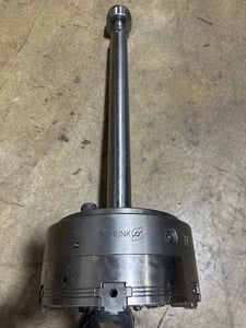 10" Schunk #Rota-NCA-250/6, hydraulic chuck, 6-jaw, draw yoke