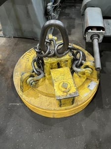 Ohio Magnetics #45PRL, plate lifting magnet, 230 V., 50% duty, serial #21879