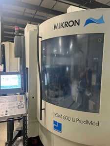 GF Mikron #HSM-600U ProMod 5-Axis, 220 automatic tool changer, 31.5" X,, 23.6" Y, 19.7" Z, 7 station pallet