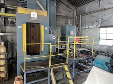 Viking #SH2560, 3 chamber spinner hanger, (2) 10 HP wheels, 25" dia x 60" high capacity, dust collector