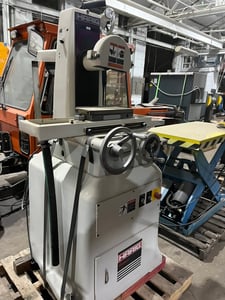 6" x 12" Harig, Bridgeport #612, surface grinder, 1.5 HP, fine line magnetic chuck, digital read out