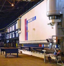 1750 Ton, Pacific #FK-1750-40/36, CNC hydraulic press brake, 40' overall, 432" between housing, 24" stroke