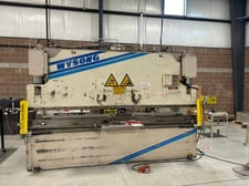 140 Ton, Wysong #MTH140-144, hydraulic press brake, 14' overall, 126" between housing, 10" stroke, 18" throat