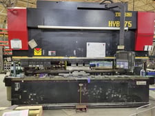 190 Ton, Toyokoki #HYB-175-40, CNC hydraulic press brake, 13.2'OA, 139.87" between housing, 7.87"stroke