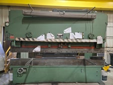 150 Ton, HTC #150G, hydraulic press brake, 12' overall, 101-1/2" between housing, 7" stroke, 9" throat