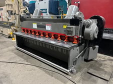 3/16" x 10' Cincinnati #1410, mechanical power squaring shear, 48" back gauge, 11 hold downs, 4" throat, 7.5