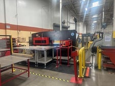 22 Ton, Amada #AE-255NT, CNC turret punch, 50" x50"sheet, NT Control, 3 work clamps, 2012