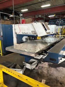 22 Ton, Trumpf #Trupunch-2020, CNC turret punch, 19 ATC, Bosch, ball transfer table, 2009
