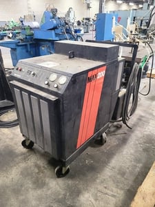 Hypertherm #Max-200, plasma torch, adjustable amps, status lights, gas gages, Kaeser chiller