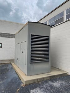 350 KW Caterpillar #3406, generator set, weatherproof enclosure, 277/480 Volts, 1996