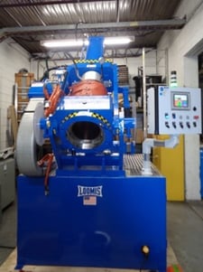 75 Ton Loomis #232-75DT-10-24, double tilt piston, ram extruder
