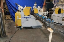 Cincinnati No.2 Mdl.OM, centerless grinder, 3" dia., 15 HP, long bar attachment, thrufeed wrkrest, hydraulic