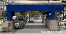 25" x 98.75" Alfa-Laval #NX-6541 SanX, Solid Bowl Decanter Centrifuge, 360&deg; solid discharge ports, 9" single