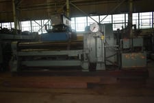 8' x 1/2" Bertsch #9, initial type plate bending roll, air drop end, beam mounted, no pit, #30632