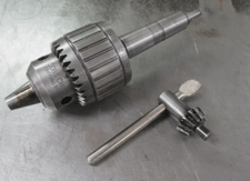 Jacobs #16, ball bearing, 1/8" to 5/8" drill chuck, #3 MT, arbor & chuck key