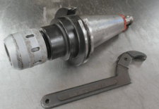 3/4" HR Brand 3/4"collet type hydraulic milling chuck, Cat 50 shank w/Haas stud